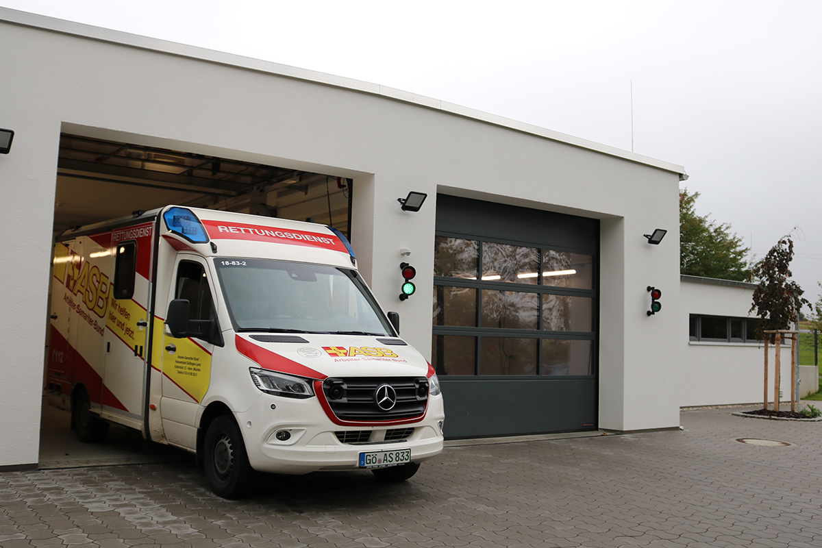 Die ASB-Rettungswache in Friedland.