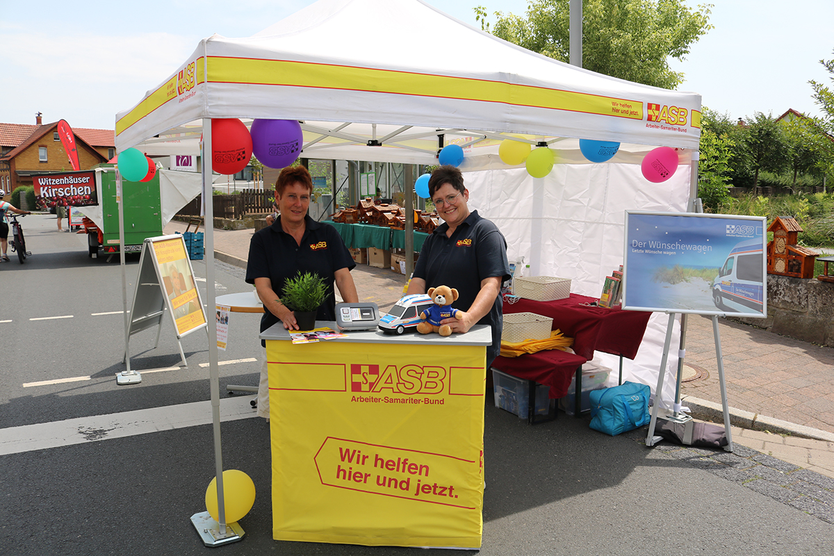 Viele Besucher am ASB-Stand