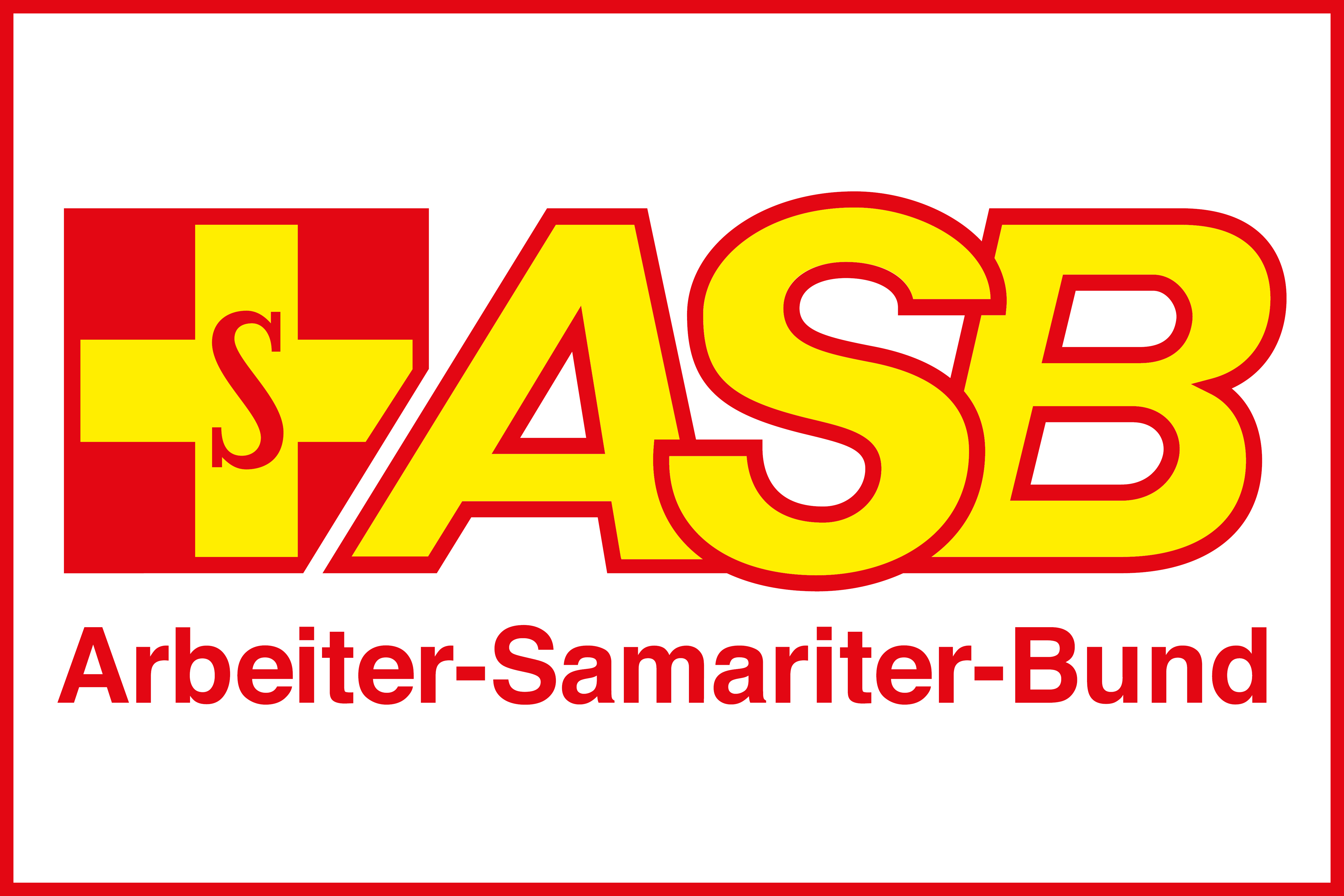 ASB-Logo mit rotem Rahmen Teaser Logo ASB