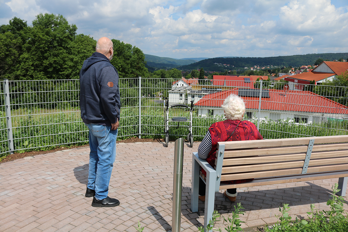 Feier mit Blick über Münden