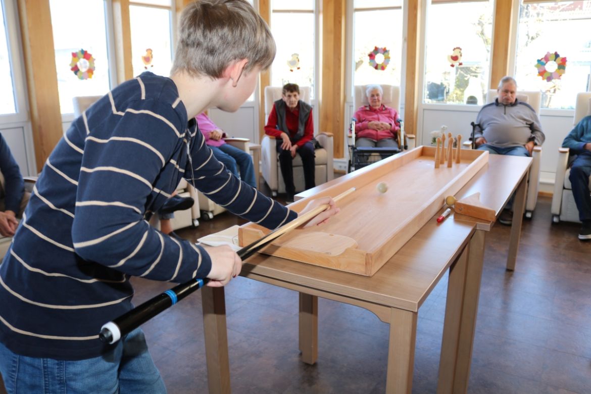 Treffsicher: Aron in Aktion. 